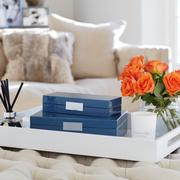 Load image into Gallery viewer, Small Blue Shagreen Box
