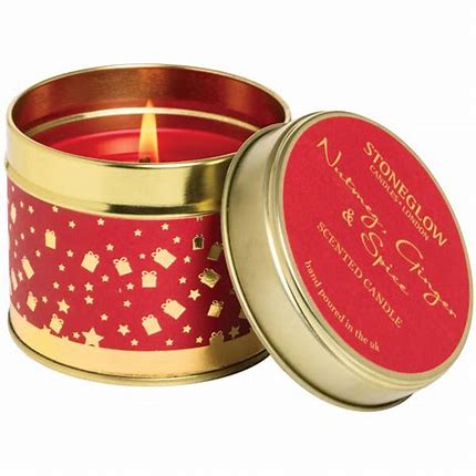 Stoneglow Nutmeg Ginger & Spice Candle Tin