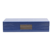 Load image into Gallery viewer, Small Blue Shagreen Box
